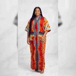 Firewave Adire Kaftan Dress